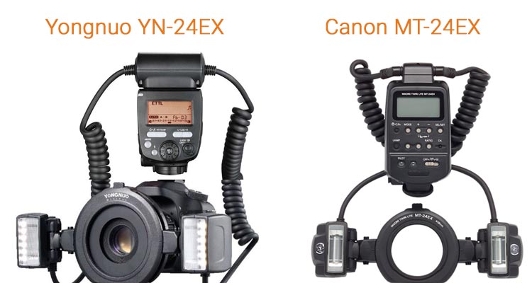 comparaison yongnuo yn24ex et canon mt-24ex